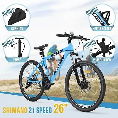$299 • Buy Rexi 21-Speed Mountain Bike 26 Inch 17  MTB Shimano Gear TZ500 TX30 Bicycle 