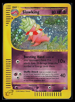 Pokemon Card - Slowking Aquapolis H22/H32 Holo Rare • $49.99