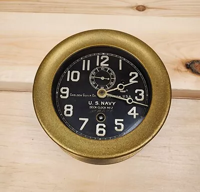 WWI Chelsea US Navy Deck Clock No 2 SN 130918 • $499.99