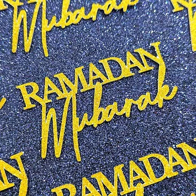 Ramadan Mubarak Cupcake Toppers Free Delivery Non Edible 12 Pack • £3.99