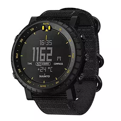 SUUNTO Core Outdoor Watch BLACK YELLOW TX Trail Running Climbing • $178.25