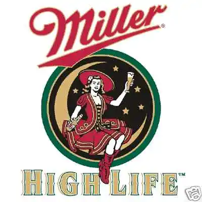 Miller High Life Vinyl Sticker Decal 10  (moon) • $13.85