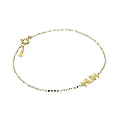 Real 375 9ct Gold 7 Inch Mum Bracelet Mothers Day Mummy Mum Mother • £78