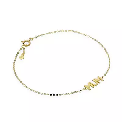 Real 375 9ct Gold 7 Inch Mum Bracelet Mothers Day Mummy Mum Mother • £78