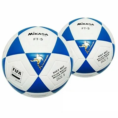 Mikasa FT5 Goal Master FIFA Soccer Ball Footvolley Ball Blue - 2 PACK • $84.90