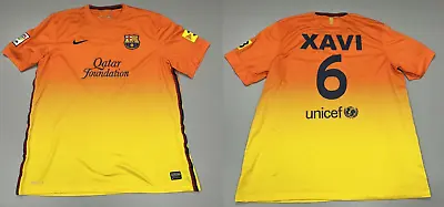 Barcelona Spain 2012-2013 Away Football Shirt Jersey  #6 Xavi Size Xl Extra Larg • $75.76