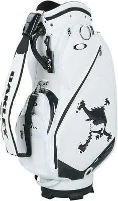 OAKLEY Golf Men's Caddy Bag SKULL 17.0 9.5 X 47 Inch 4.3kg White FOS901372 • $430