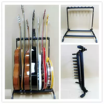 $59 • Buy Seven（7） Guitar Rack Holder Stand Acoustic-Electric-Bass-Banjo GS14-7
