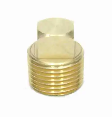 $6.15 • Buy 3/8 Male Npt Square Head Pipe Plug Bung Brass Fitting Water Oil Fuel Air Vacuum