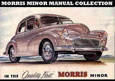 MORRIS MINOR SERIES 2 MM 1000 WORKSHOP & PARTS MANUALs 650pg W/ Service & Repair • $23.99