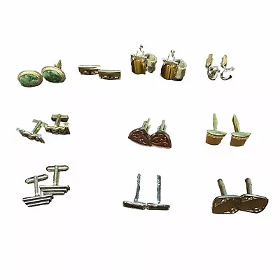 Lot Of 10 Men’s Cuff Links Used • $30