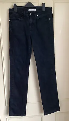 £16.99 • Buy KAREN MILLEN UK 12 Black Jeans Stretch Pockets Nice Detail Excellent Barely Worn