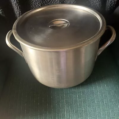 Vollrath Large Stainless Steel Stock Pot With Lid 12 Qt 9”x 13” USA • $79