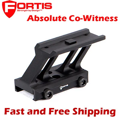 Fortis F1 Optics Mount Absolute Co-Witness Aimpoint Micro H1 T1 T2 Red Dot Sight • $85.95