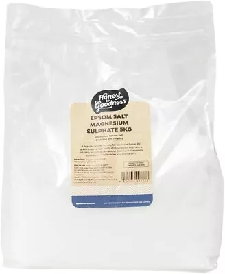 Honest To Goodness Epsom Salt 5Kg Magnesium Sulphate For Household Or Bath Salts • $31.49