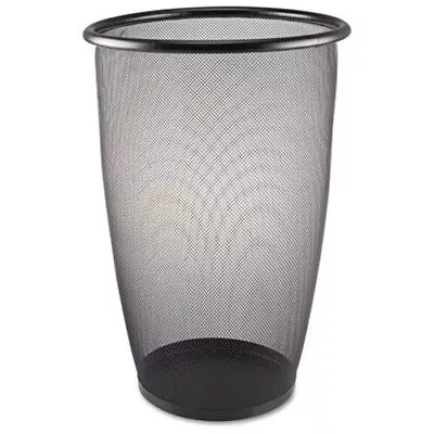 Safco Round Mesh Wastebasket - 9 Gal Capacity - Round - 13.50  Opening Diameter • $54.42