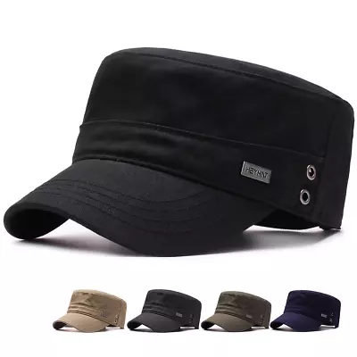 Fitted Military Hat Army Cadet Patrol Castro Cap Golf Driving Summer Castro • $14.99