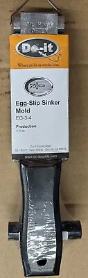 Do-It D3254 Egg Slip Sinker Mold 4 Oz (3 Cavities) EG-3-4 Pull Pin Included  • $52.99