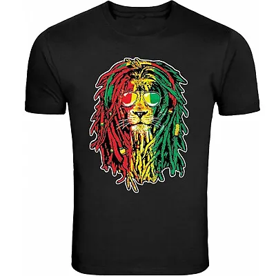 Bob Marley Smoking Joint Tee Rasta One Love Lion Zion S - 5XL T-Shirt Tee • $19.99