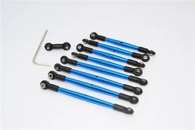 GPM Complete Blue Aluminum Tie Rod & Pushrod Set For Traxxas 1/16 E-Revo Summit • $25