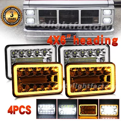 4X 4x6  Led Headlights Fit GMC C1500 2500 3500 K1500 K2500 K3500 1982-1986 Truck • $62.89
