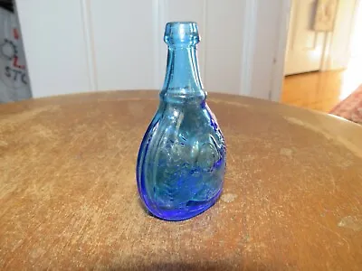 Vintage Wheaton Blue Glass Jenny Lind Bottle • $11.99