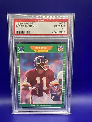 Mark Rypien 1989 Pro Set PSA 10 Redskins Rookie Football • $15.50