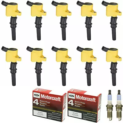 $147.52 • Buy Motorcraft Platinum Engine Spark Plug & Racing Engine Ignition Coil Set For Ford