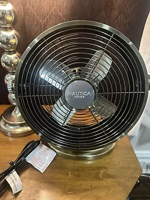 Nautica Retro Gold  Pedestal Table Fan • $79.99