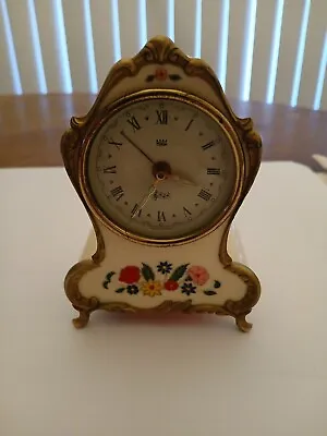 Vintage Reuge Musical Alarm Clock  Westeren Germany Swiss Movement Laras Theme  • $59.99