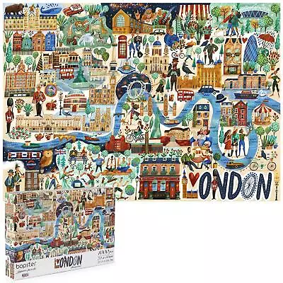 1000 Piece Jigsaw Puzzle Adult London City 100% Recycled Card 70 X 50cm • £9.99