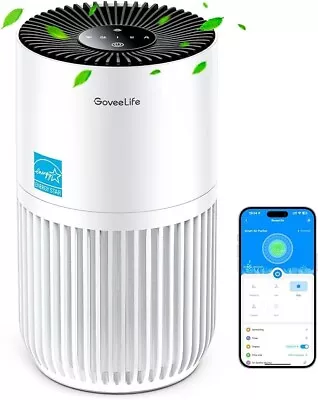 GoveeLife Mini Air Purifier: HEPA Smart Filter For Bedroom H7126 • $39.99