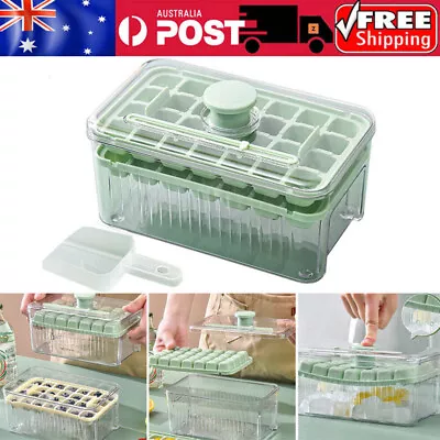 28/56 Grid Plastic Ice Tray Mold With Scoop Ice Cube Maker Storage Container Box • $9.45