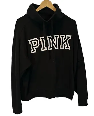Victori'as Secret PINK Women's Cowl Neck Sweatshirt - Size Large Black • $13.46