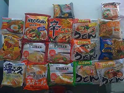 Instant Noodle Sampler Udon Ramen Pho Chow Mein Pad Thai Sapporo Nong Shim Mama • $16.99