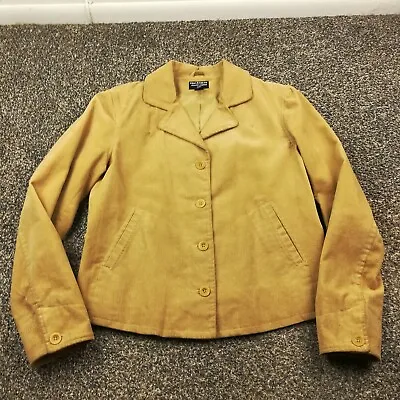 Vintage Polo Jeans Co Ralph Lauren Blazer Jacket Corduroy Lined Womens Size 12 • $52.99