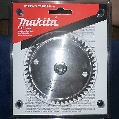 NEW MAKITA 721003-8 COMBINATION SAW BLADE 3-3/8  X 50 STEEL TEETH  • $10.49