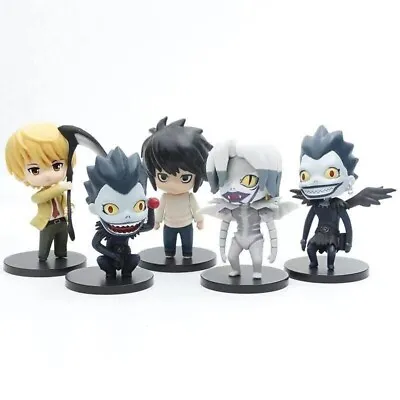 Death Note 5 Pcs Set  PVC Action Figures 4 Inches Tall. Non Posable. Nice Set • $18.99
