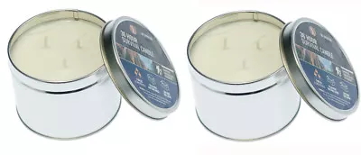 2Pc Emergency Survival Candle 3 Wick 36 Hour Wilderness Outdoor Heat Tin Camping • $19.77