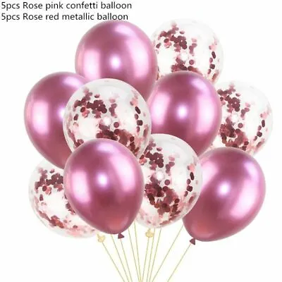 $8.60 • Buy Metallic Latex Balloons Balloon Metal Birthday Party Decoration Wedding Balloon