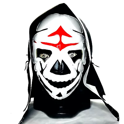 La Parka Lucha Libre Adult Size Cushion Mask Black White Color Wrestling Costume • $24.99