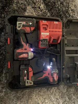 £250 • Buy Milwaukee M18 FUEL 18V One-Key Cordless Impact Driver And Combi Drill Box Set