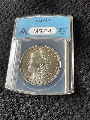 1882 Cc Morgan Dollar Ms64 Anacs • $323