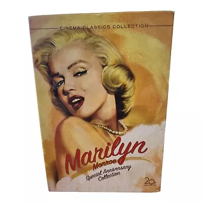 Marilyn Monroe Special Anniversary Collection 6 DVD's 20th Century Fox  Sealed • $25.99