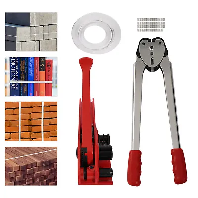 Banding Strapping Kit Packaging Strapping Tool Sealing Tool Work Efficiently USA • $65.55