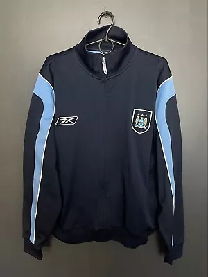 Manchester City 2003/2004 Training Football Jacket Reebok Vintage Shirt Sz M • £53.99