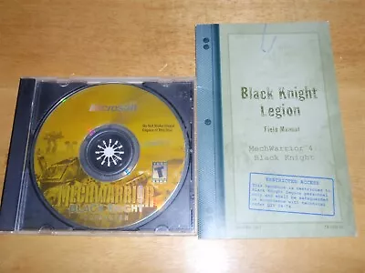 MechWarrior 4 Black Knight Expansion PC CD-ROM Microsoft 2001 For Windows 95/98 • $6