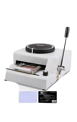 £150 • Buy Manual PVC Card Embossing Machine Embosser 72 Characters ID Card Code Printer