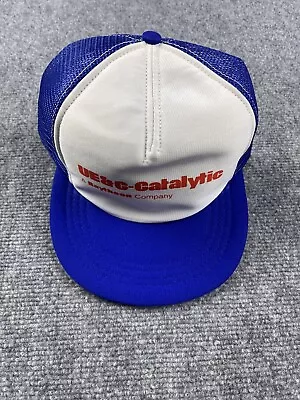 Vintage Raytheon Hat Snapback Cap Mesh Trucker USA Engineers UE&C Catalytic 90s • $19.99