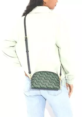 COACH Madi Dome Crossbody W/ Monogram Print Clutch ~NWT~ Green CF343 • $149.99